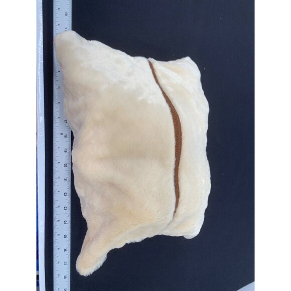 Fiesta Brown Moose 19" Peek a Boo Pillow Plush cream Pillow Moose Picture Zip Cl - Picture 9 of 11